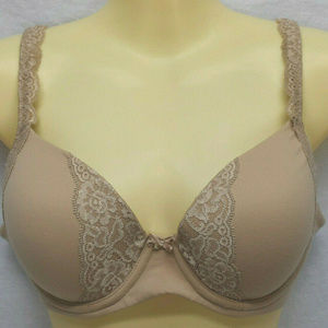Soma Embraceable Full Coverage UW Bra 34 C Beige